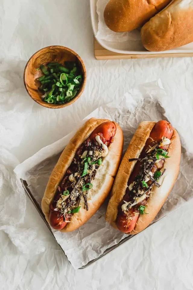 Authentic Terimayo hot dog