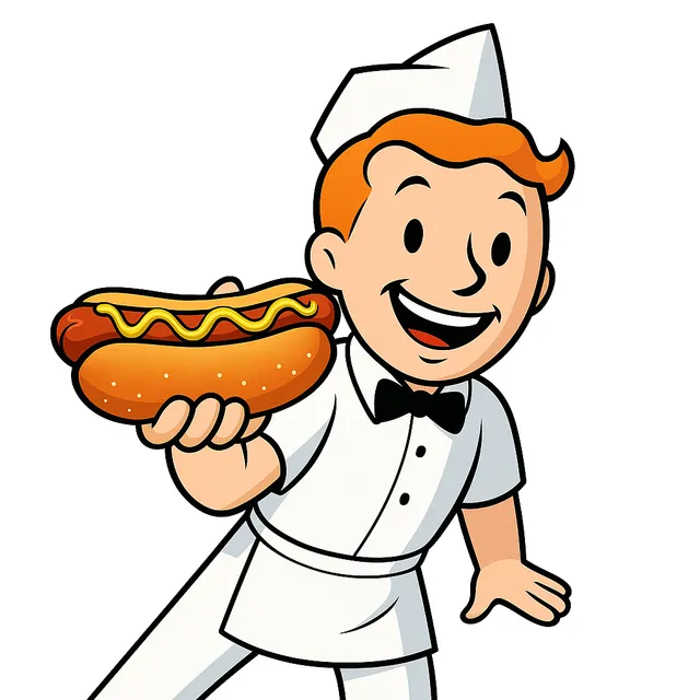 Hot-Dog-o-Pedia Boy Logo - your guide to global hot dog styles