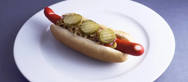 Authentic Danish Rød Pølse hot dog